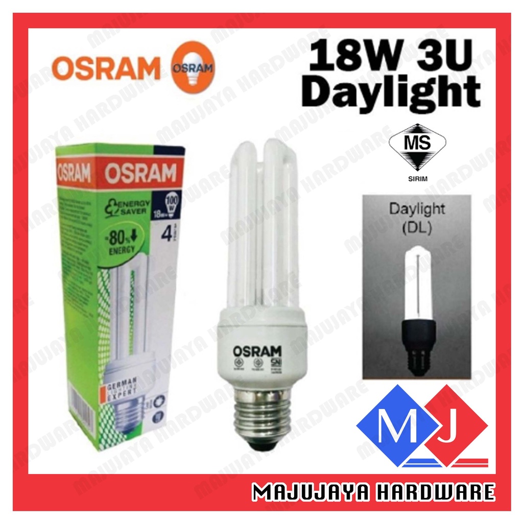 OSRAM DULUXSTAR 3U 18W E27 BULB 865/840/827