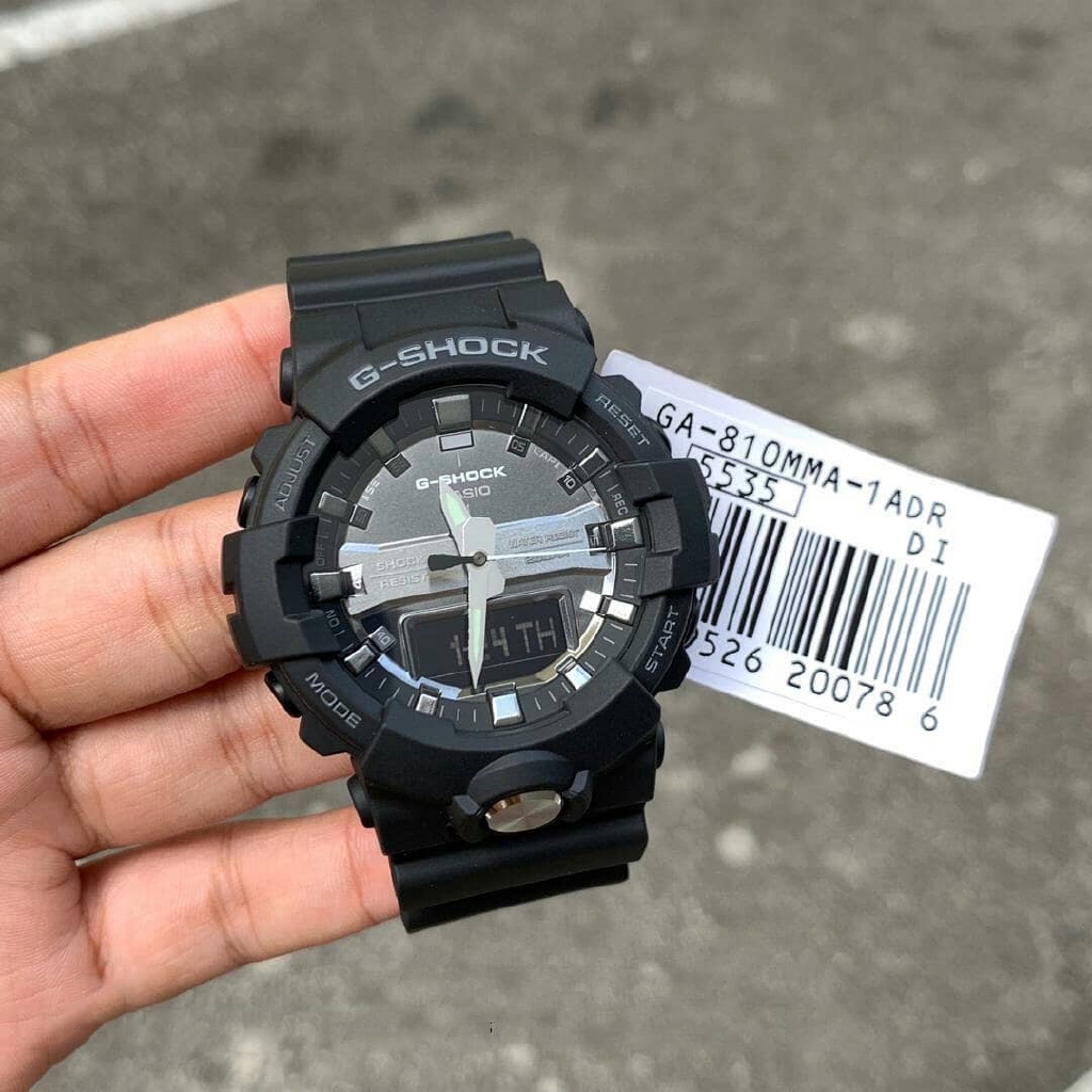 OFFICIAL WARRANTY Casio G Shock GA 810MMA 1A Metallic Face Analog Digital Black Resin Watch GA810MMA GA 810MMA Shopee Malaysia