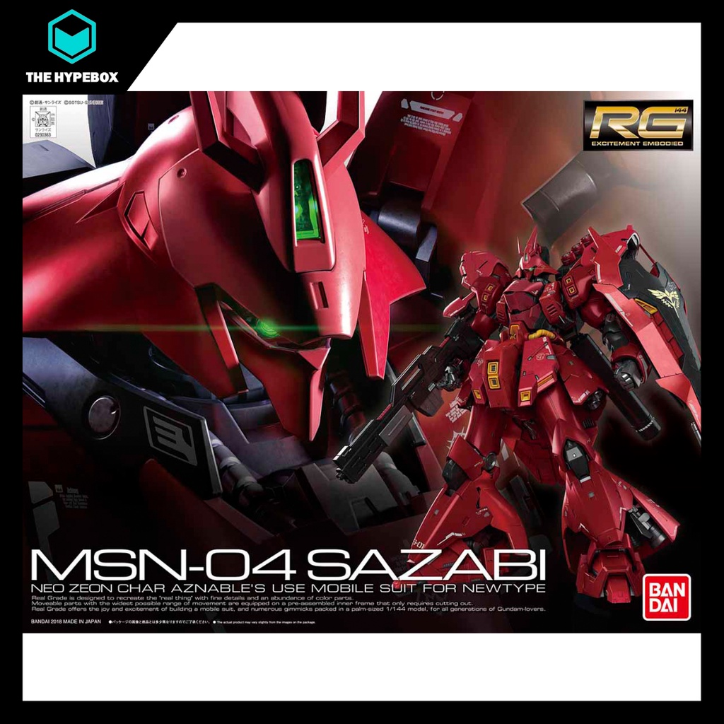 BANDAI - RG 1/144 SAZABI - Mobile Suit Gundam Char's Counterattack ...