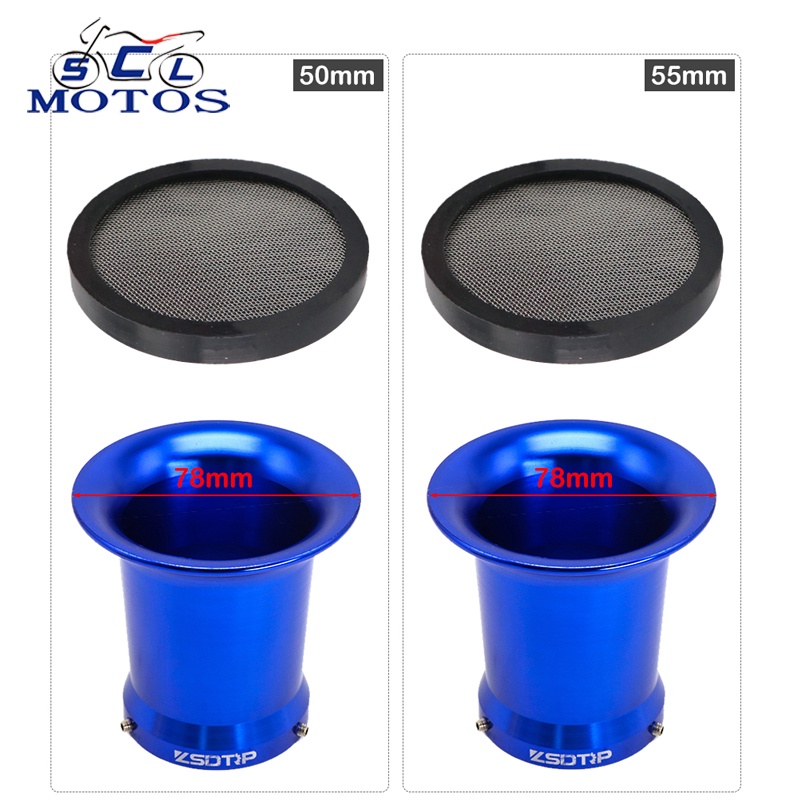 SCL Racing 50mm 55mm Motorcycle Carburetor Air Filter Cup Wind Horn Cup ...
