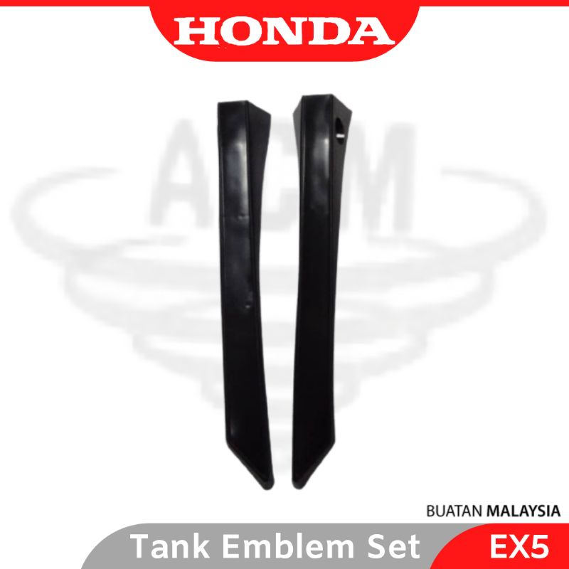 HONDA EX5 High Power HP Dream Tank Emblem Plastik Hitam Tepi Left Right ...