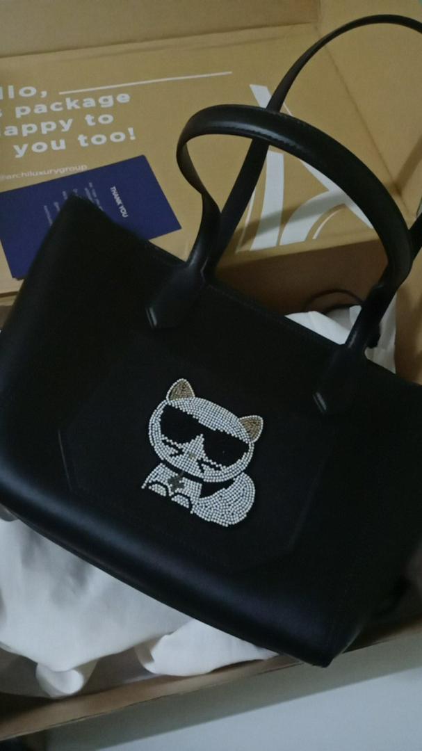 Totes bags Karl Lagerfeld - K/Ikonik Karl and Choupette tote bag - 29KW3078