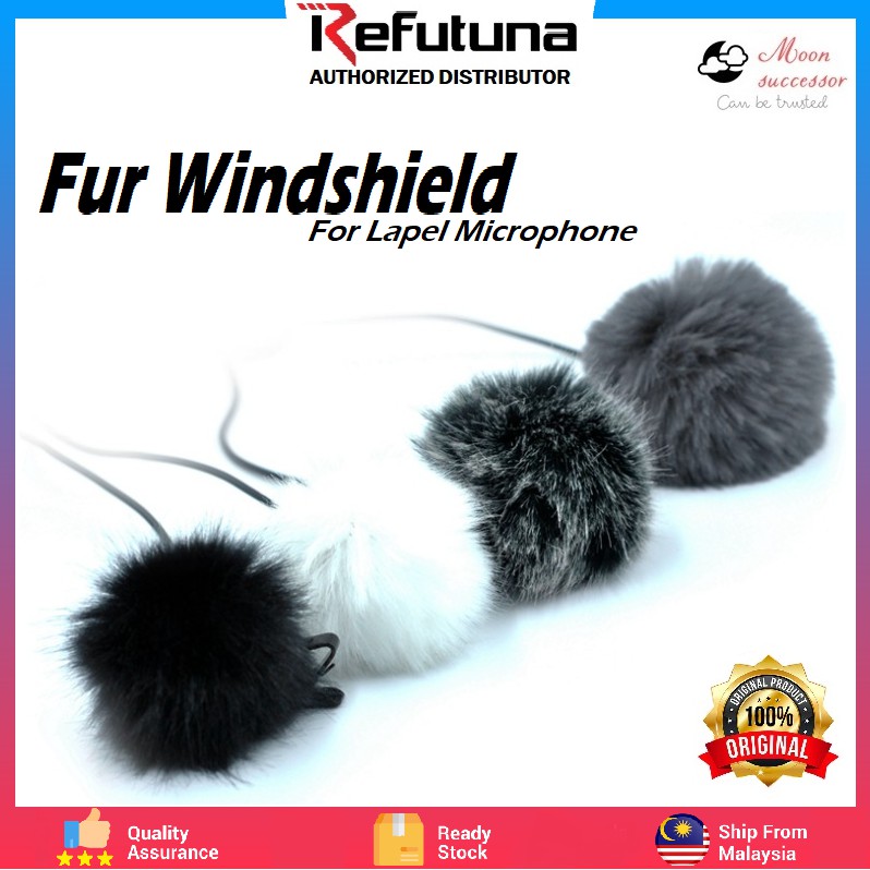 Refutuna Universal Microphone Furry Windscreen Fur Windshield Wind Muff ...