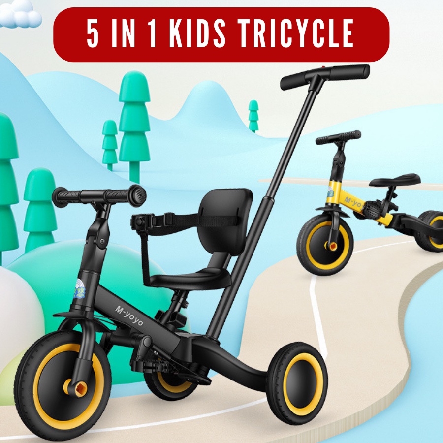 Coconana Kids Tricycle Bicycle Toddler 5 in 1 mode Basikal Budak Tiga ...