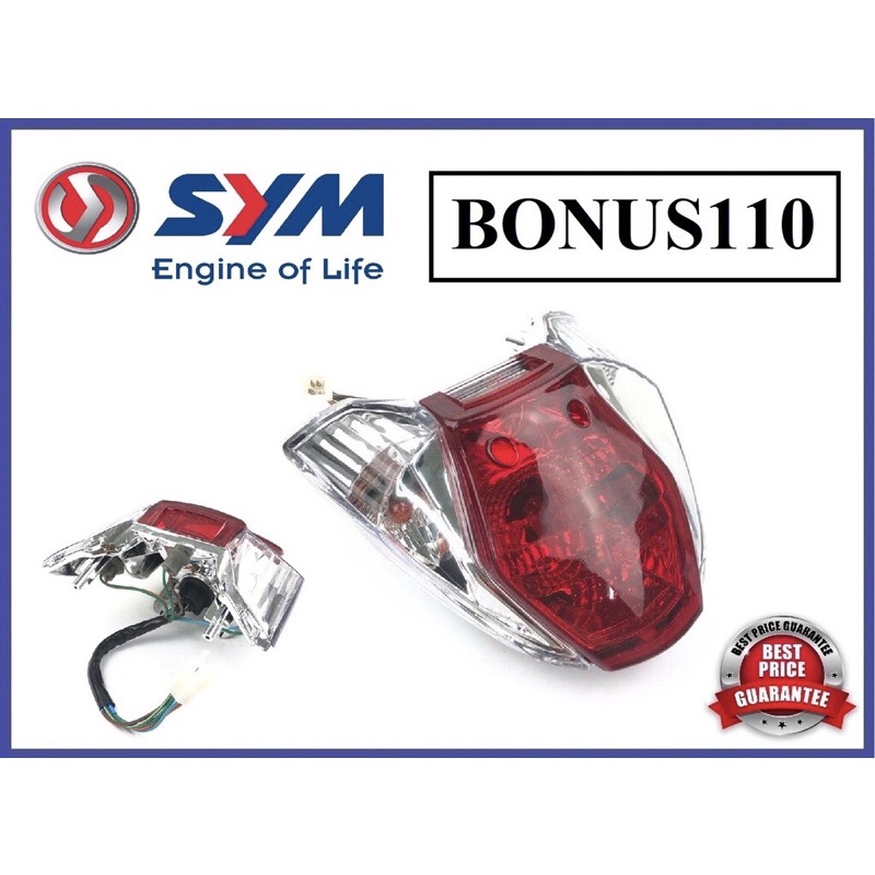 SYM E BONUS 110 SR / N BONUS 110 TailLamp TailLight Tail Lamp Rear Back ...