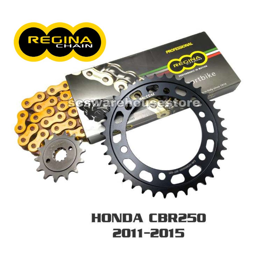 Caltric O-Ring Drive Chain 520-120 Red For Honda CBR250R ABS 2011-2013