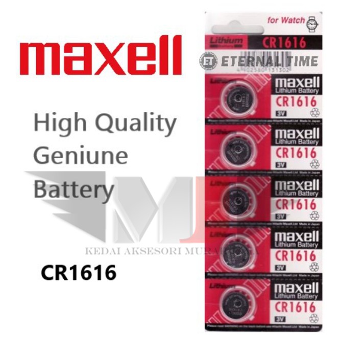 100% Ori CR 1616 MAXELL ORIGINAL LITHIUM CR1616 BATTERY WATCH (BATERI ...
