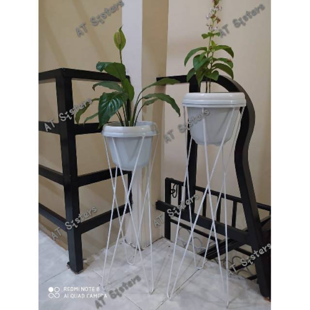 Standing Flower Potted Iron Cross Rack | Shopee Malaysia