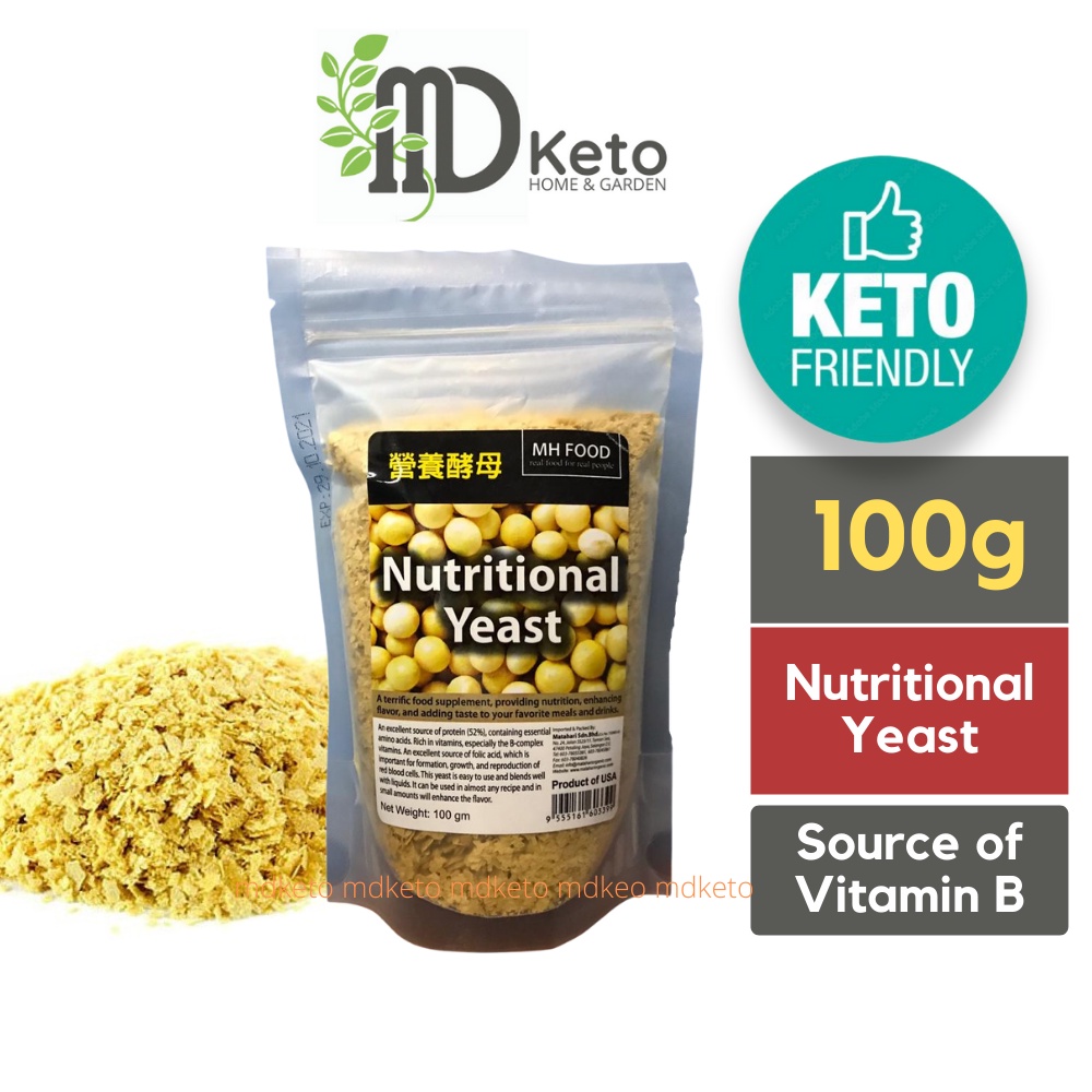 [MD KETO] MH Food Nutritional Yeast (营养酵母) 100g low carb keto Shopee