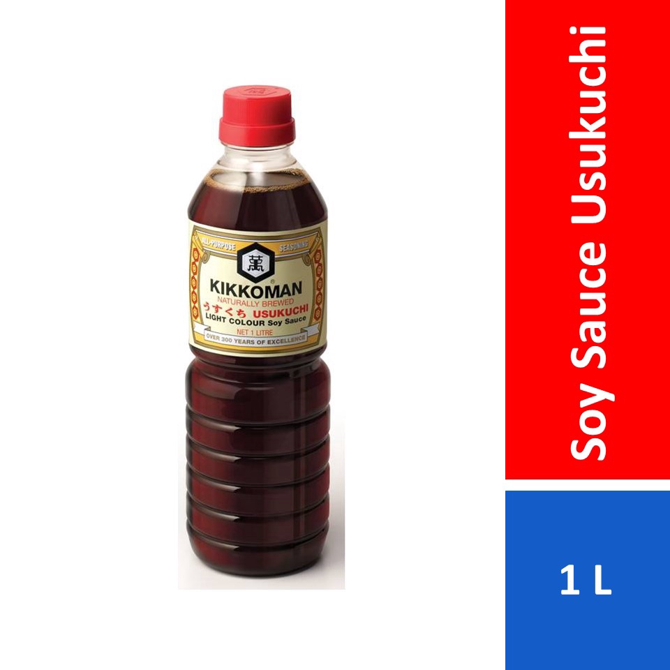 Kikkoman Naturally Brewed Usukuchi Light Colour Soy Sauce (1L) Shopee