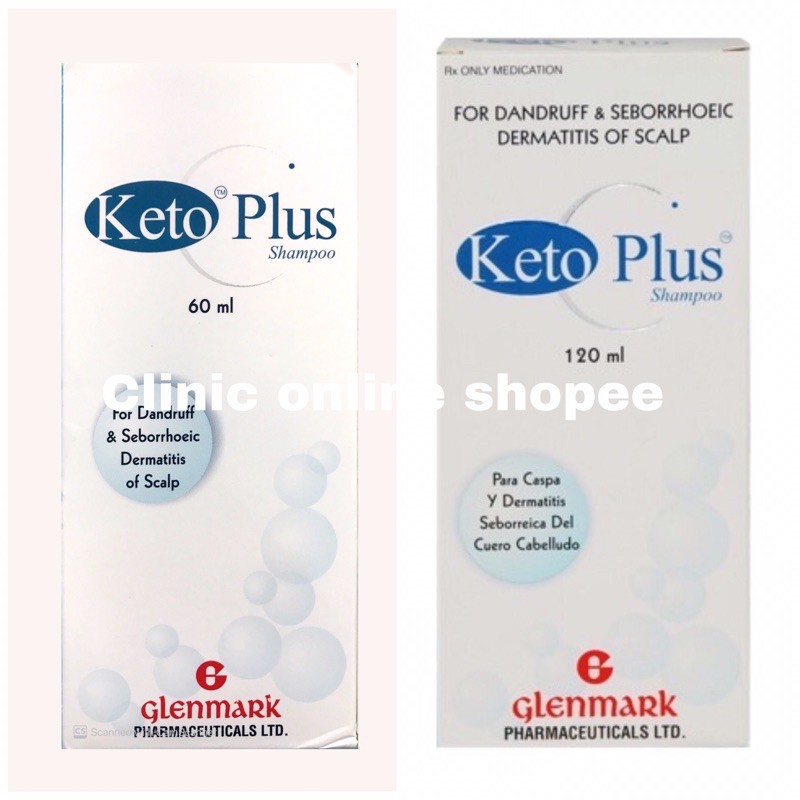 Keto Plus Shampoo 120ml/60ml (Antidandruff & scalp seborrhoea