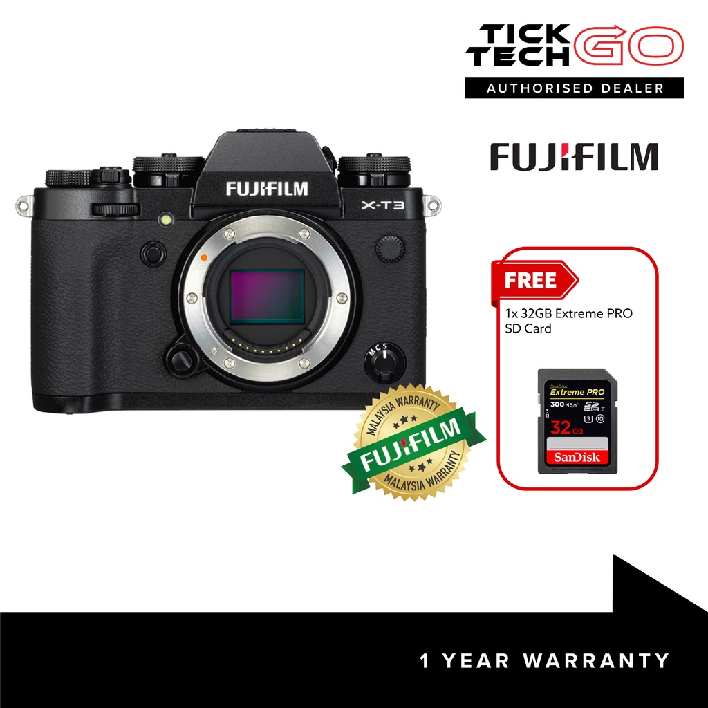 FUJIFILM XT3 Mirrorless Digital Camera (Body Only) Shopee Malaysia
