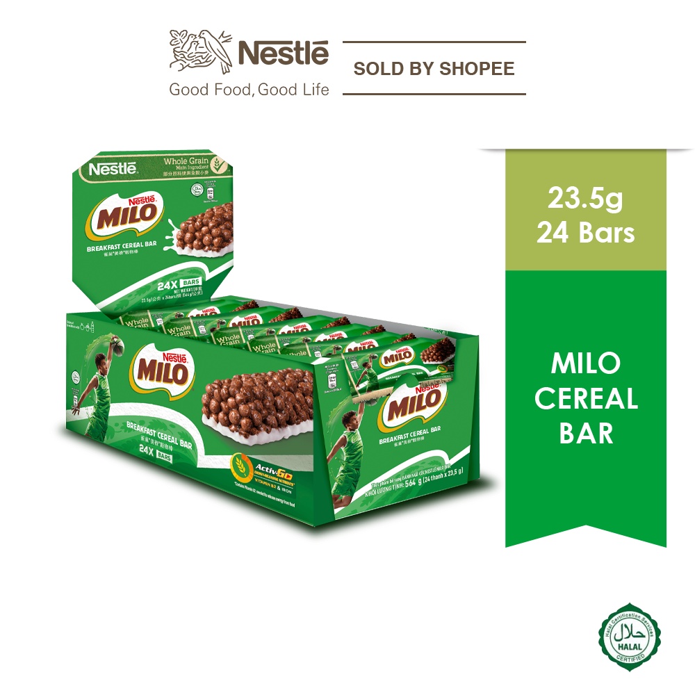 MILO Cereal Bar (23.5g x 24pcs) | Shopee Malaysia