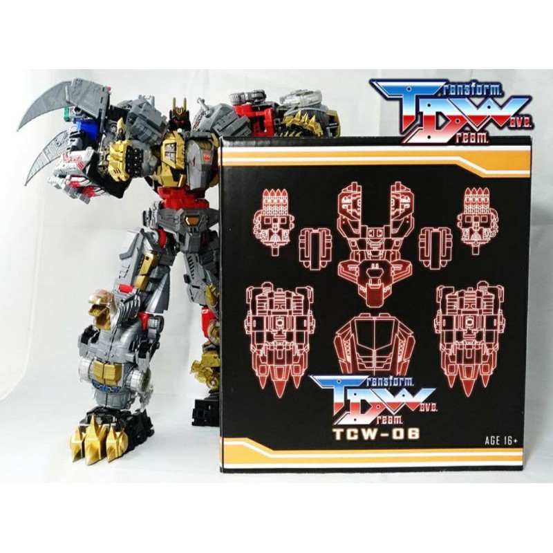 Transform Dream Wave Transformer TCW06 Combiner Dinobot Volcanicus Upgraded AddOn Kit Set