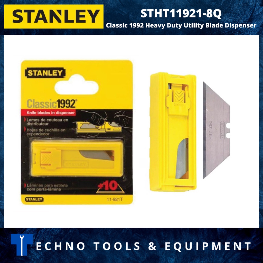 STANLEY STHT11921-8Q Classic 1992 Heavy Duty Utility Blade Dispenser ...