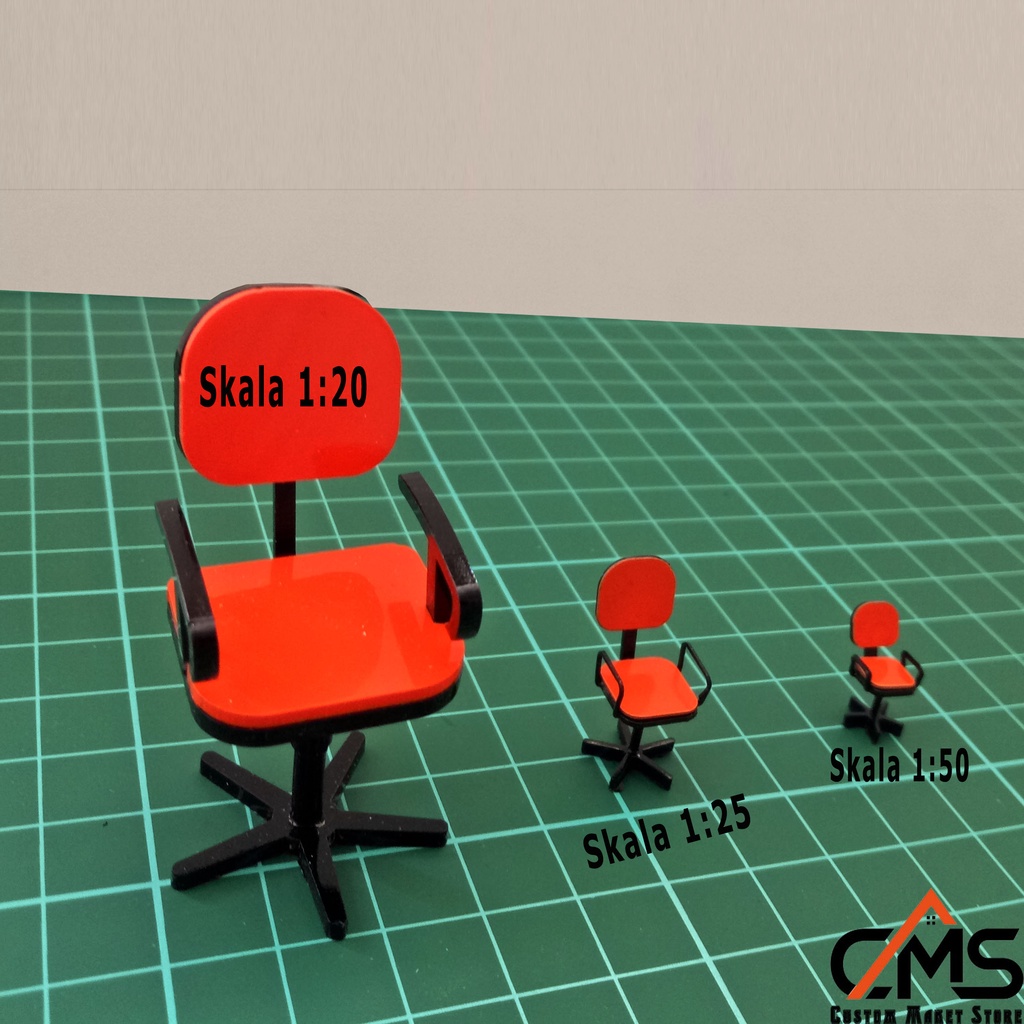 Work Chair Mockup Miniature Office Chair Shopee Malaysia