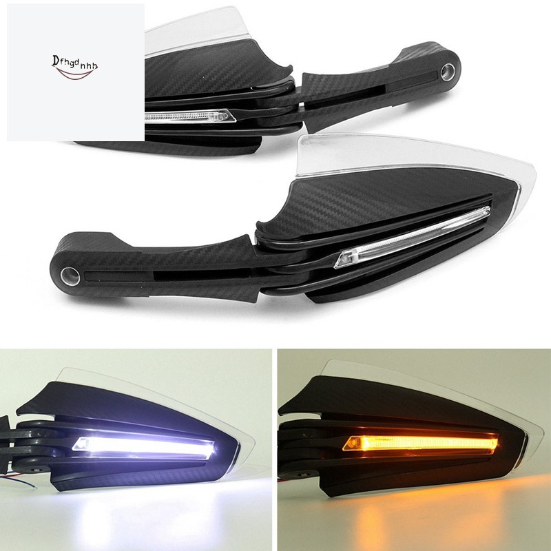 Motorcycle Handlebar Hand Protector With Led Light Handguards Led Hand ...