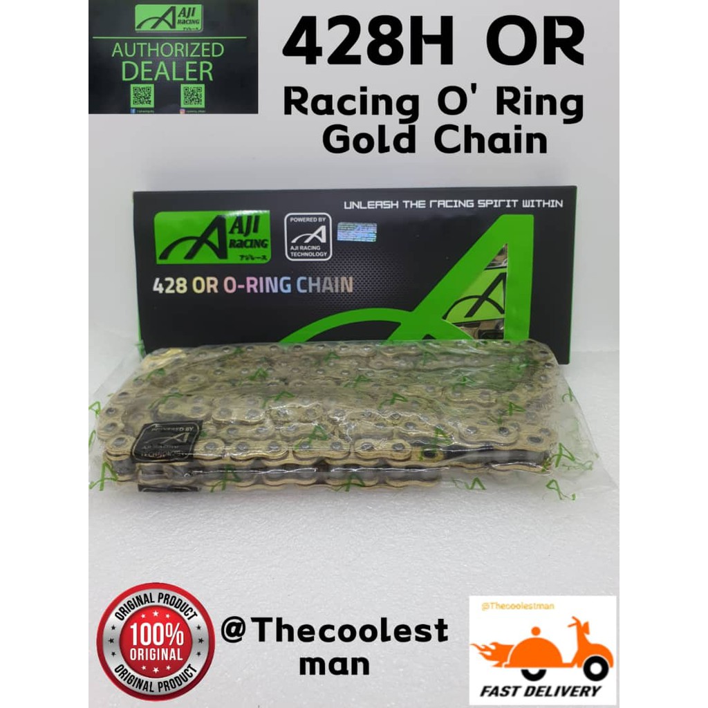 🔥💯ORIGINAL ️ Aji Racing OR O Ring Oring Rantai Chain 428 428H X 122L