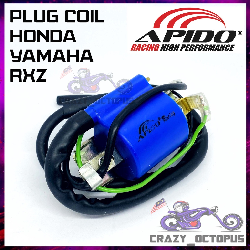 APIDO Plug Coil RACING High Power EX5/DREAM/W110/W100/WAVE125/W125/DASH/KRISS/ALPHA/SRL/LAGENDA