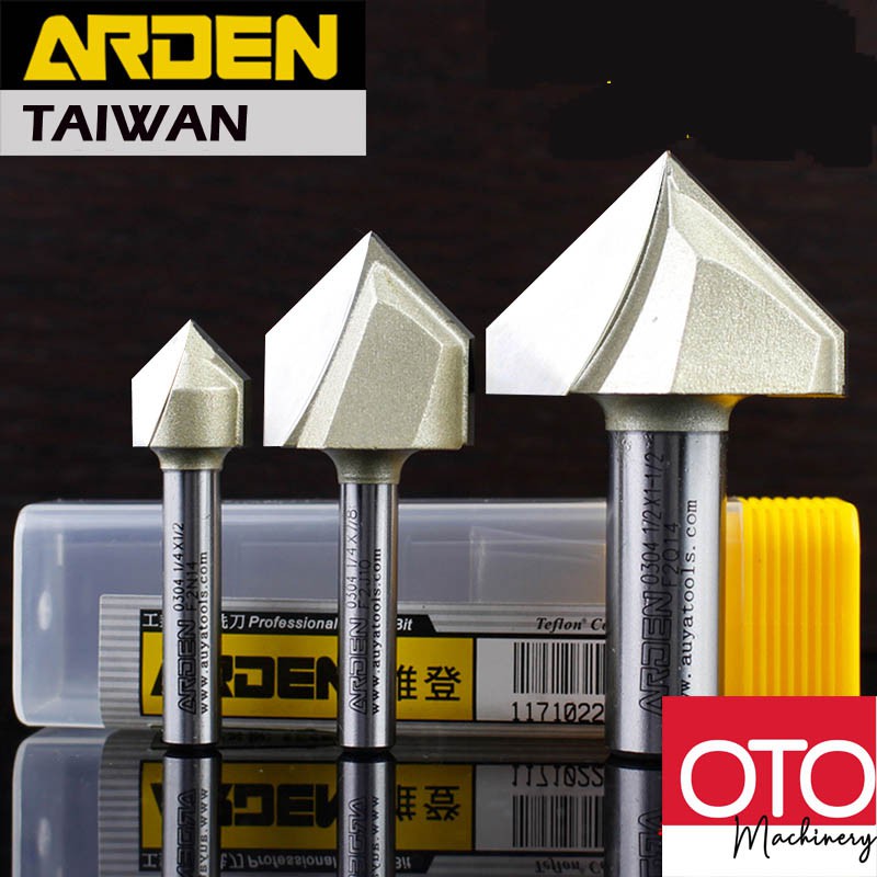 ARDEN V TYPE SLOTTING CUTTER 90 DEGREE 0304 SERIES (V BIT / V SHAPE ...