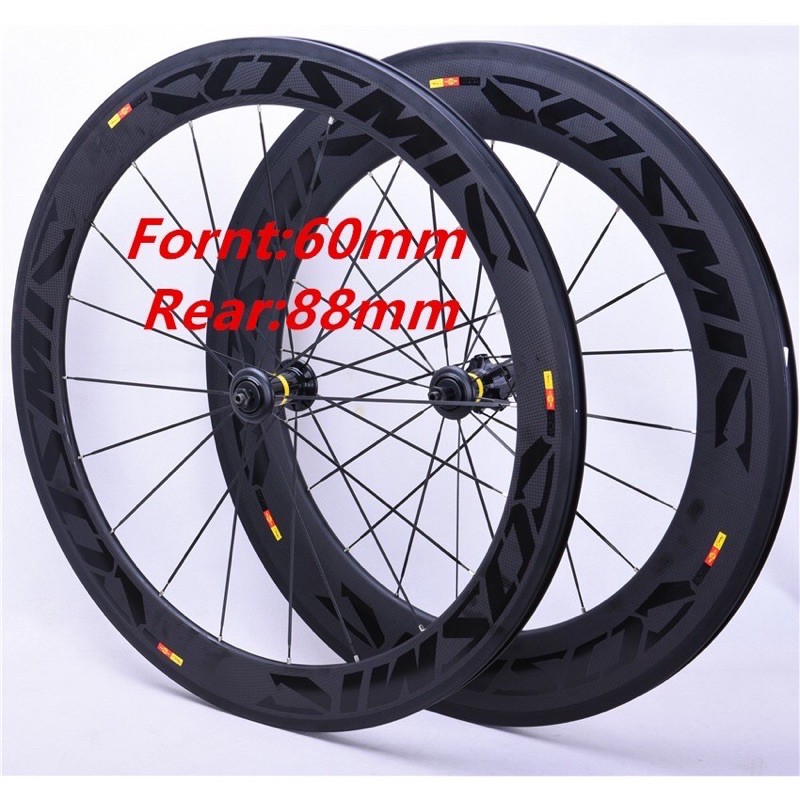 MAVIC COSMIC FULL CARBON ROAD BIKE WHEEL 700C 60 80mm TUBULAR CLINCHER AERO