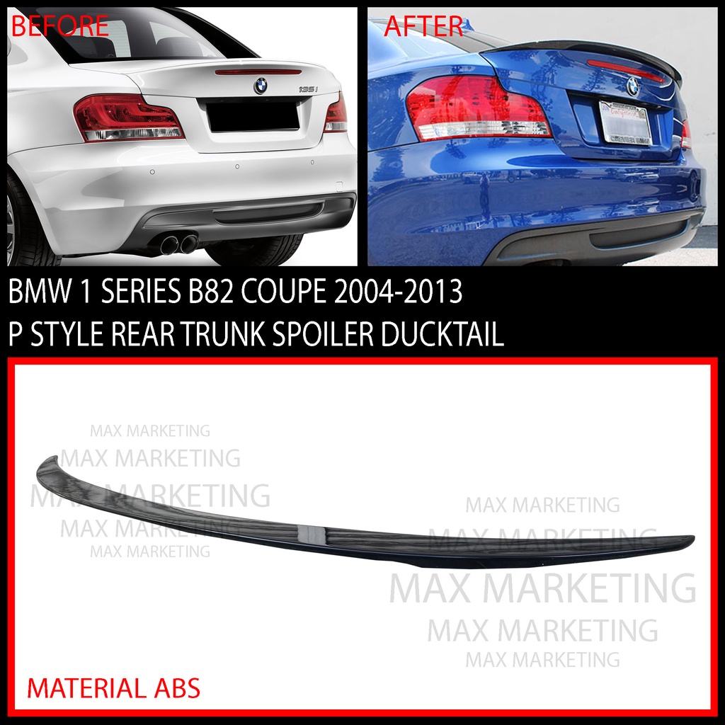 BMW 1 SERIES E82 COUPE 2004-2013 2 DOOR P STYLE REAR TRUNK SPOILER ...