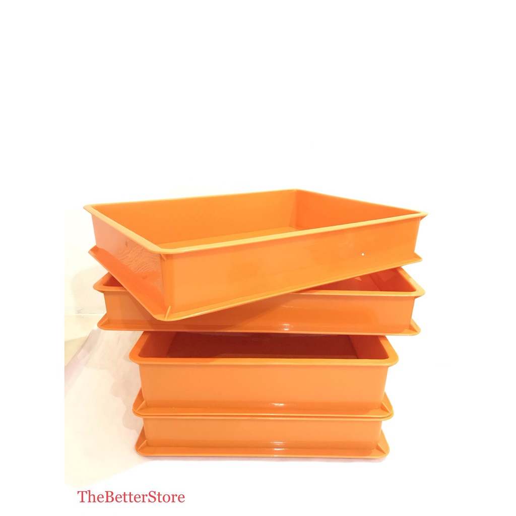 Stackable Plastic Food Grade Tray / Bread,Cake,Bakery Tray /Bekas Kuih