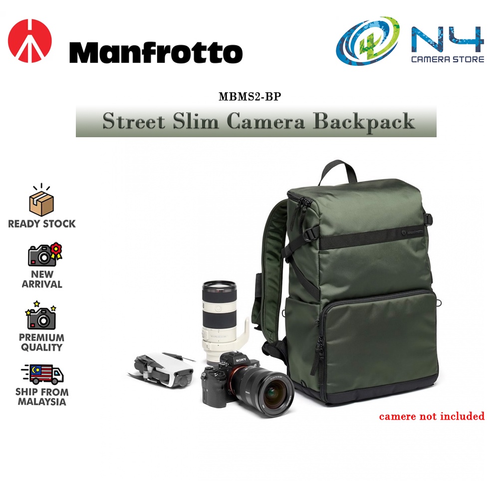 Manfrotto Street Slim 12L Camera Backpack MB MS2-BP | Shopee Malaysia
