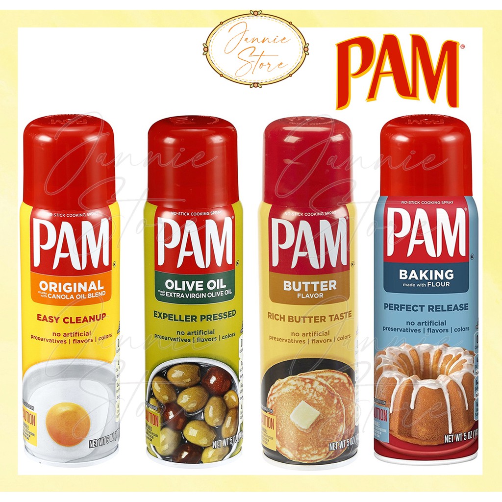 PAM Original/Olive Oil/Butter/Baking made with Flour Non Stick Cooking Spray (141G/170G) [USA