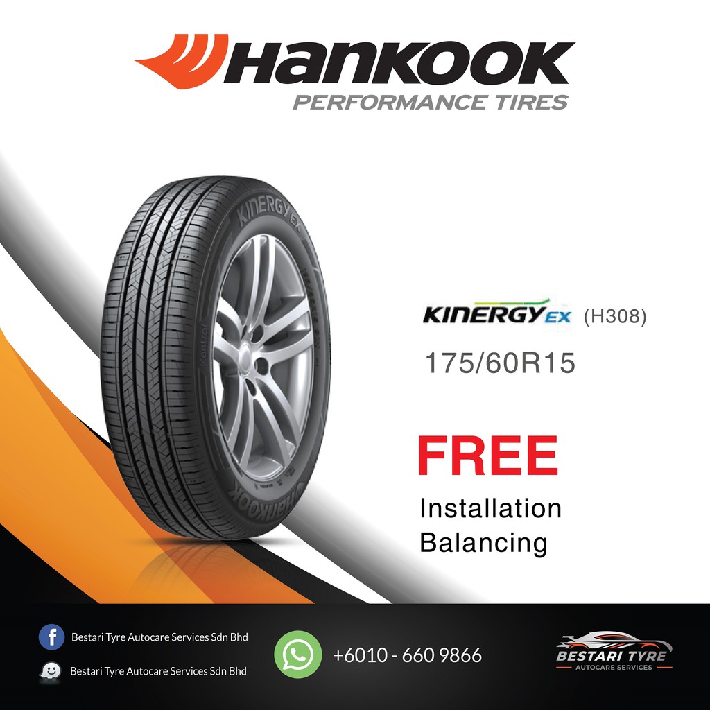 175/60r15 Hankook Kinergy Ex ( H308 ) | Shopee Malaysia