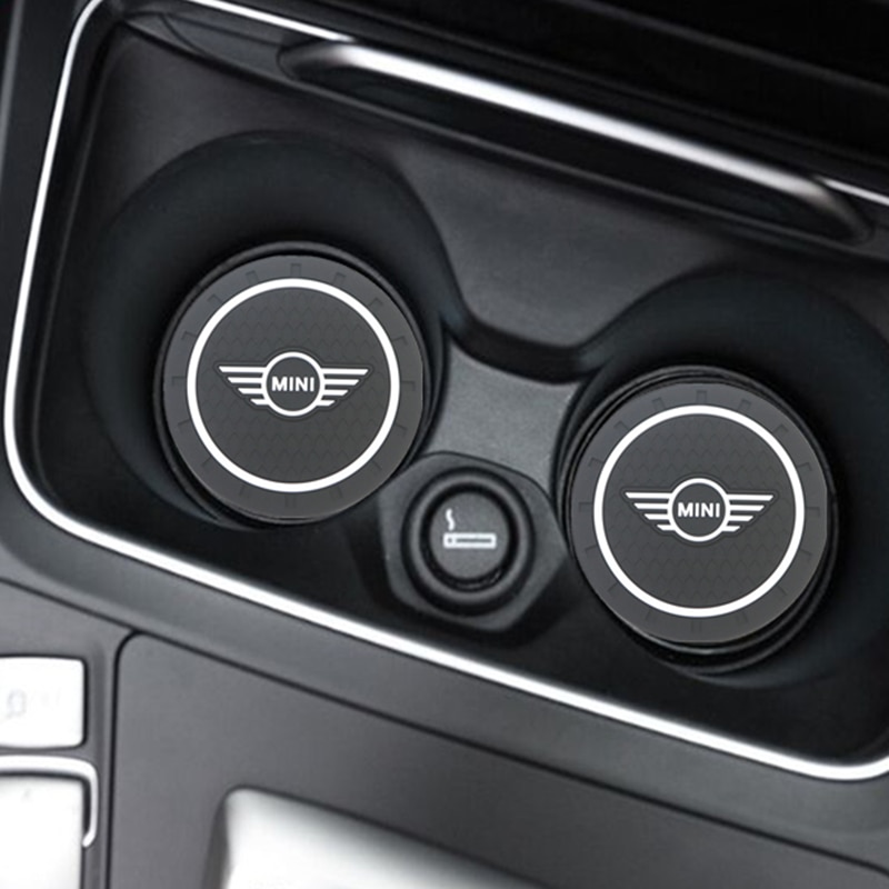 2X Rubber Car Anti Slip Mat Water Cup Bottle Holder Pads For Mini ...