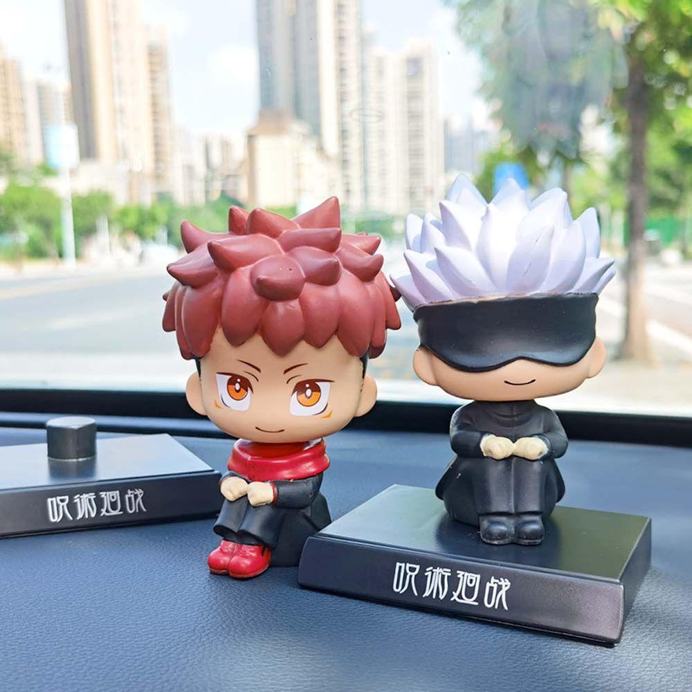 YOLO Anime Toys Shaking Head Doll Yuji Itadori Auto Accessories Jujutsu ...