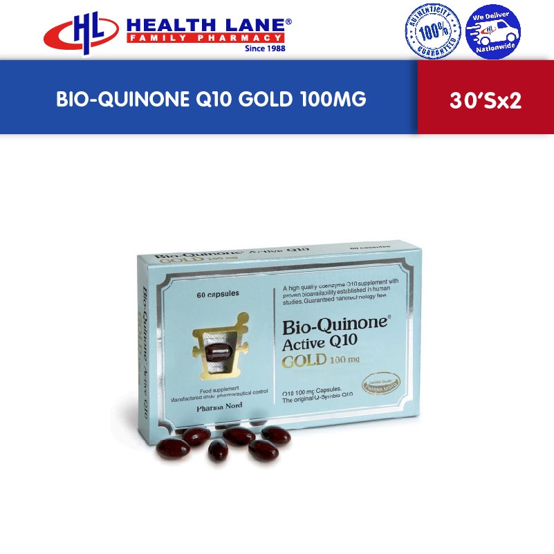 BIO-QUINONE Q10 GOLD 100MG 30'S X 2STP | Shopee Malaysia