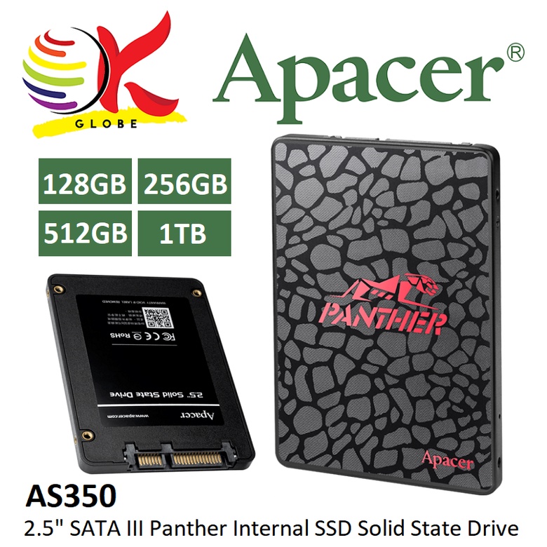APACER AS350 /AS350X 2.5" SSD PANTHER SATA III INTERNAL SSD SOLID STATE