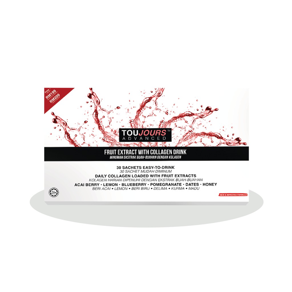 Toujours Advanced Fruit Extracts with Collagen Drink (30 Sachets