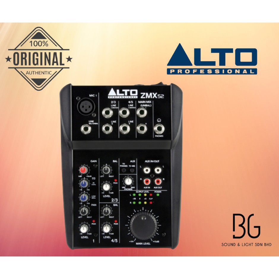 Alto ZMX52 5-Channel Mixer AS IS France