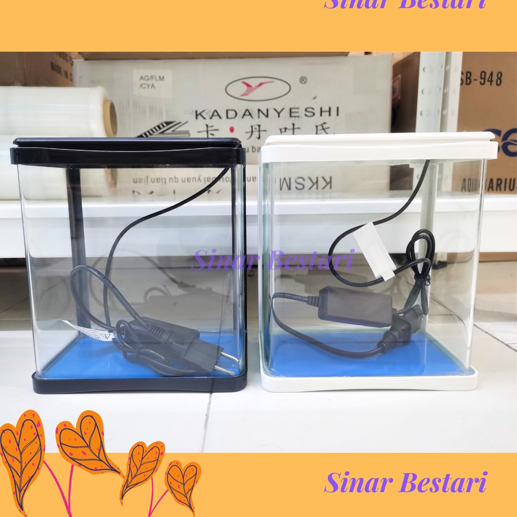 Akuarium BT180 With Led Betta Set Aquarium Guppy tetra neon satay sobo ...