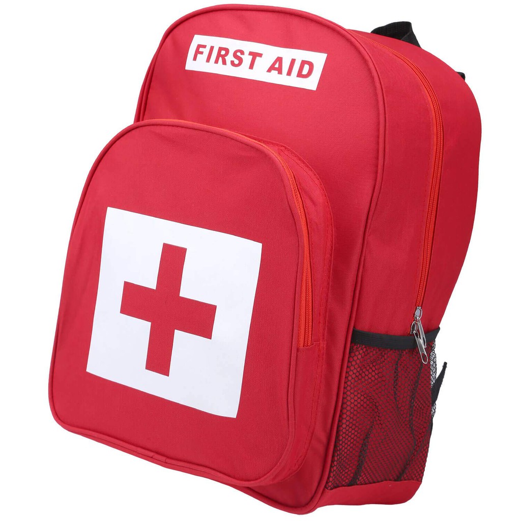 Red First Aid Bag Empty First Aid Backpack Empty Medical Storage Bag ...