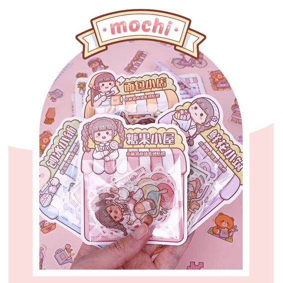 DUGA Small Mochi Cute Sticker 多加小麻薯手帐和纸贴纸 | Shopee Malaysia