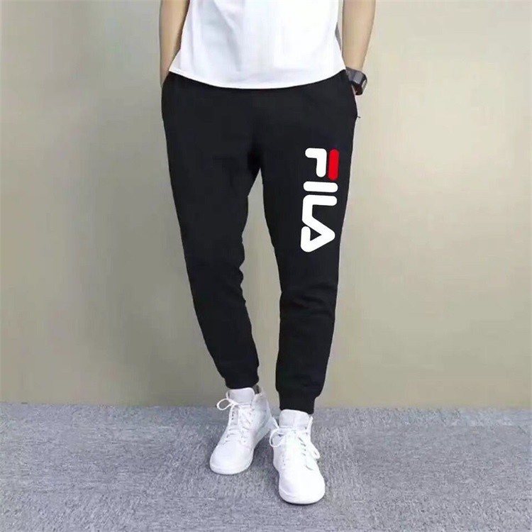Winter plus velvet thick silver velvet FILA sports and leisure men and women  with warm pants