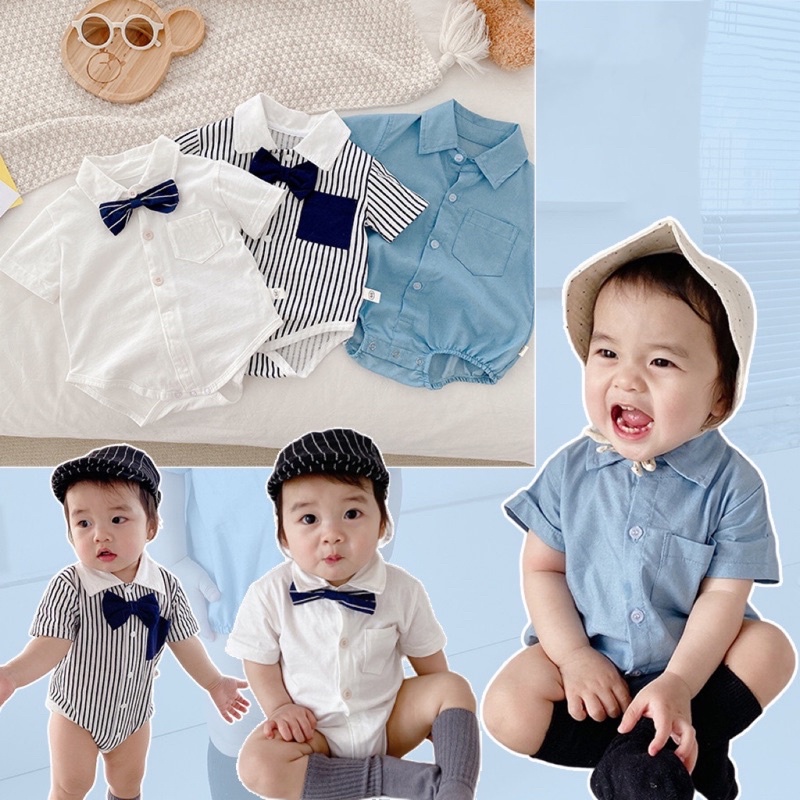 Baby boy hot sale short romper