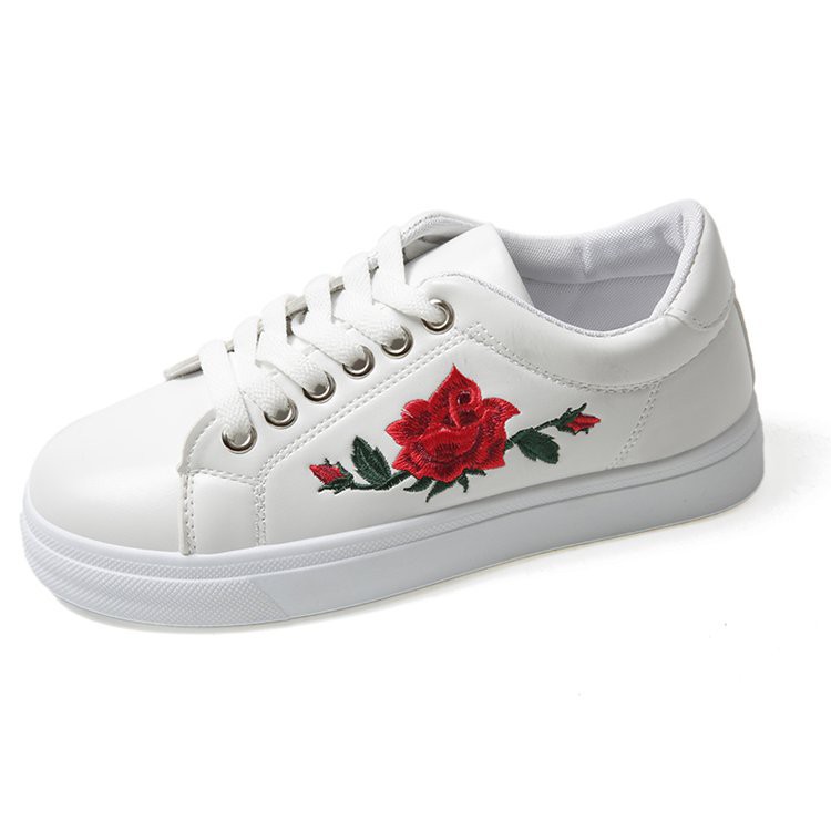 HEUS Rose Embroidery Sneakers (Small Cutting) | Shopee Malaysia