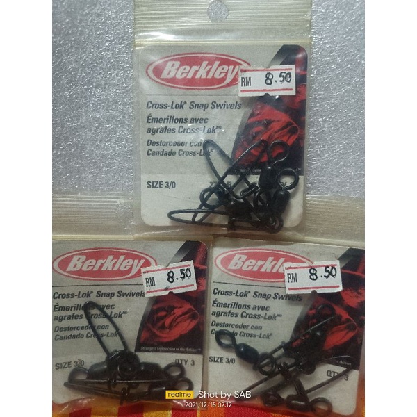 Berkley Cross-Lok Snap Swivels