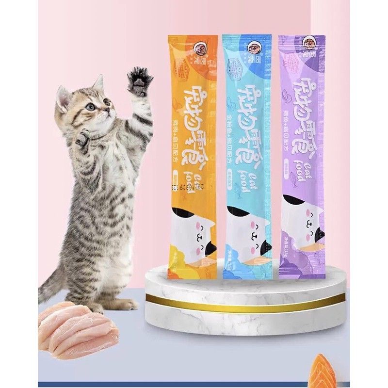 Cat treats/makanan basah kucing(vitamin gemuk) | Shopee Malaysia