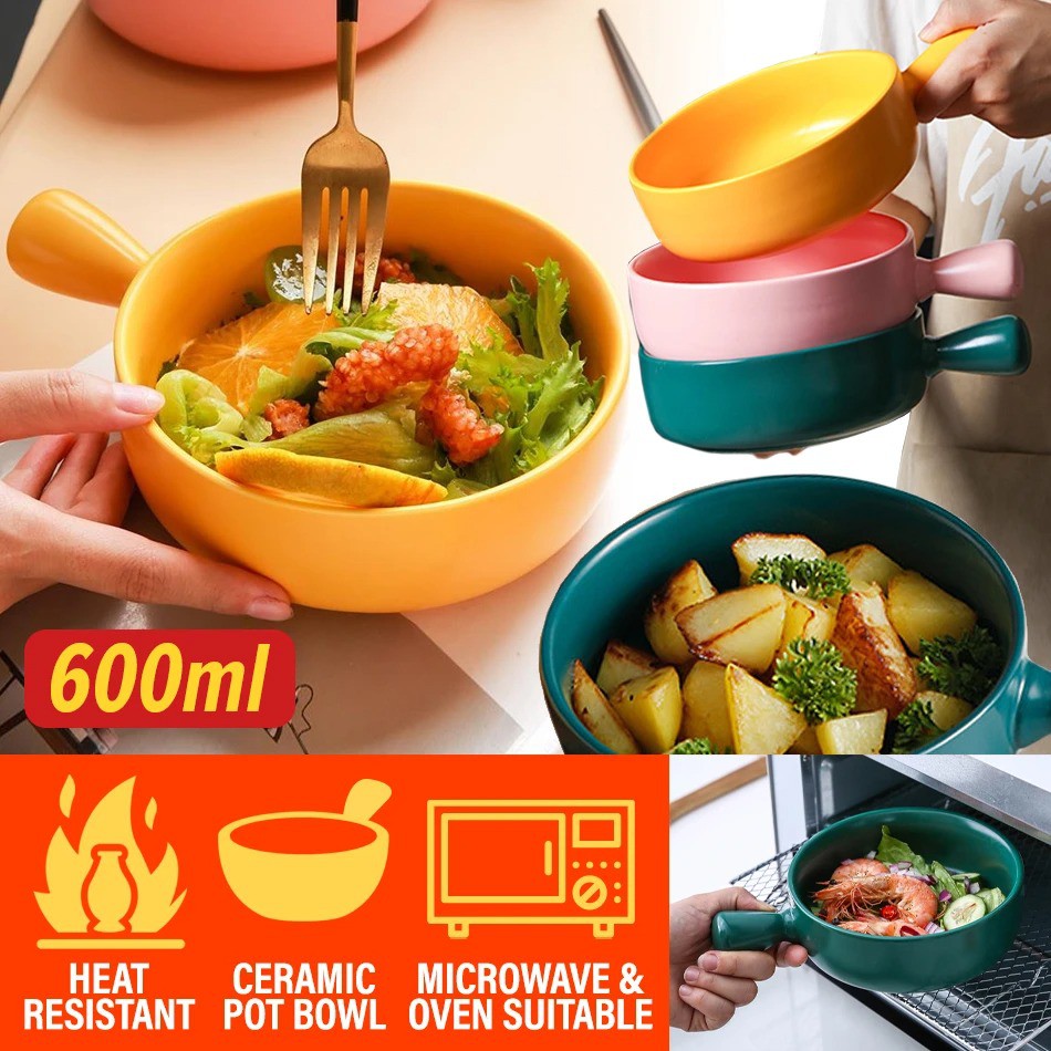 Flexfitt 600ml Ceramic Eating Pot Food Bowl | Shopee Malaysia
