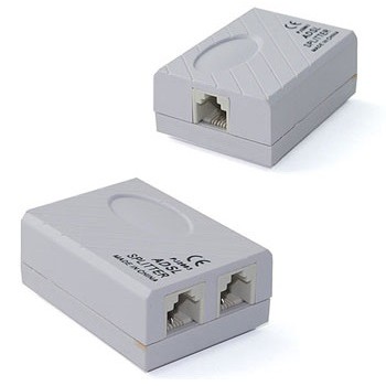 FLT-RJ11 - Filtro ADSL TELECOM Plus RJ11 Splitter per Telefono / Modem Tim  - Telecom