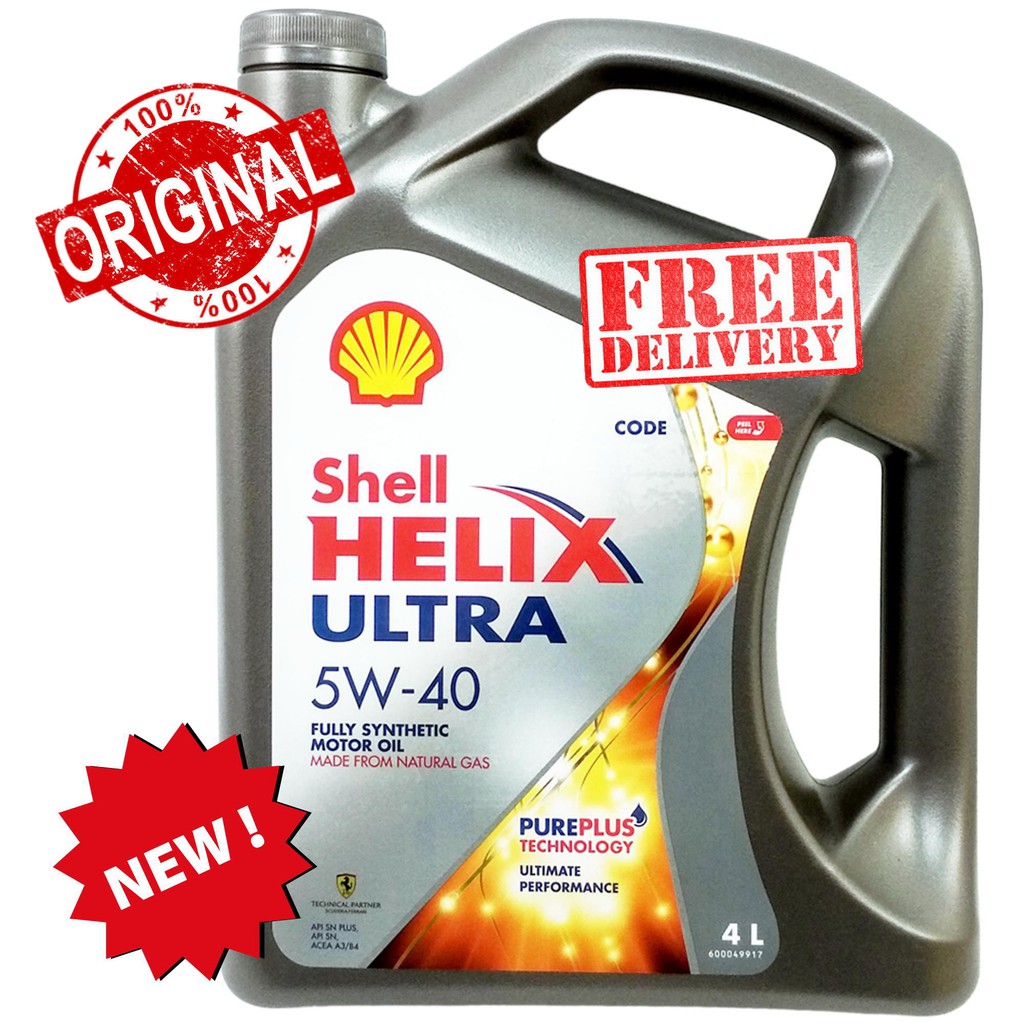 Shell Helix Ultra Fully Synthetic 5W40 SN/CF (4L)