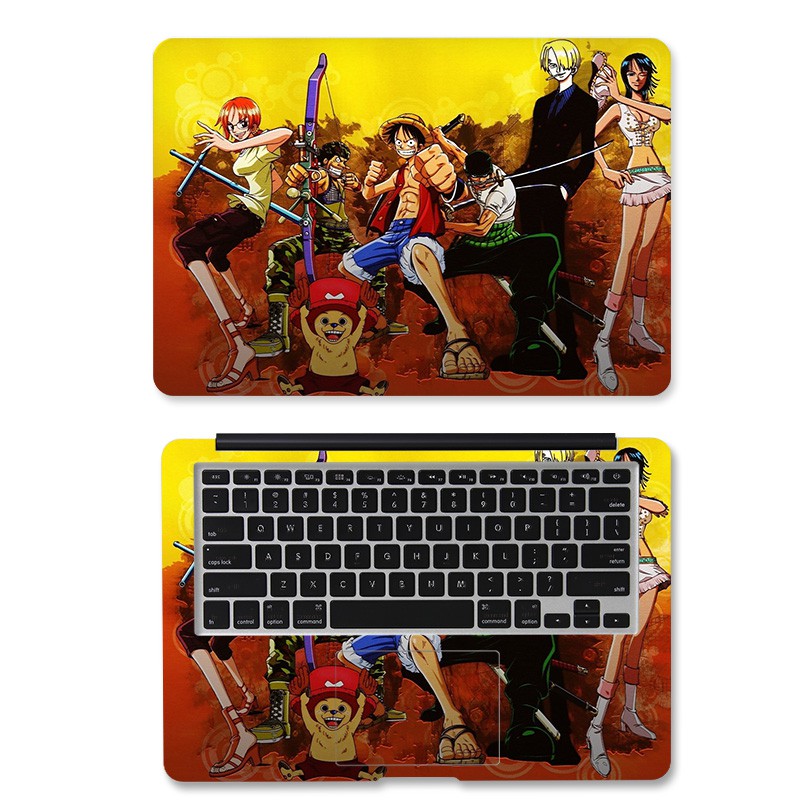 2Pcs DIY Anime Cover Laptop Skin Sticker Decals for 11/12/13/14/15/17 ...