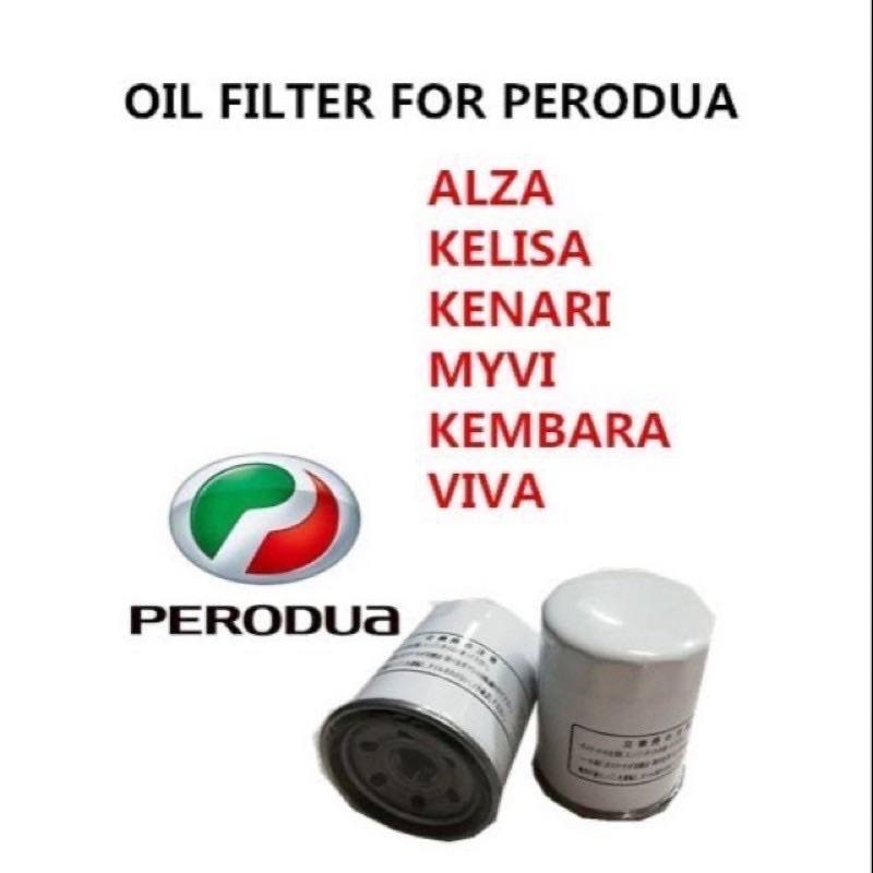 [ Perodua Oil Filter ] Alza Kancil Kenari Kelisa Myvi Kembara Viva