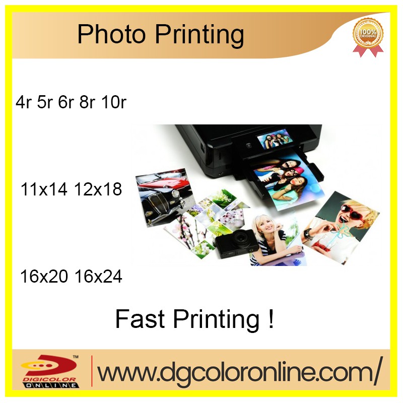 8R and big size Photo Printing Services Cheap Cuci Gambar Murah